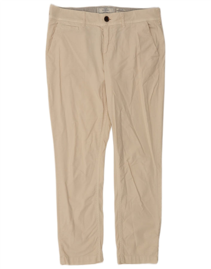 Fat Face Damen Devon Slim Chino Hose UK 10 Small W30 L26 Off White