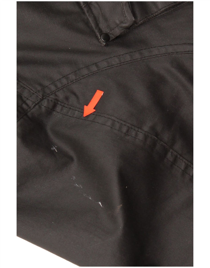 Vintage Herren Militärjacke UK 42 XL Schwarz Baumwolle