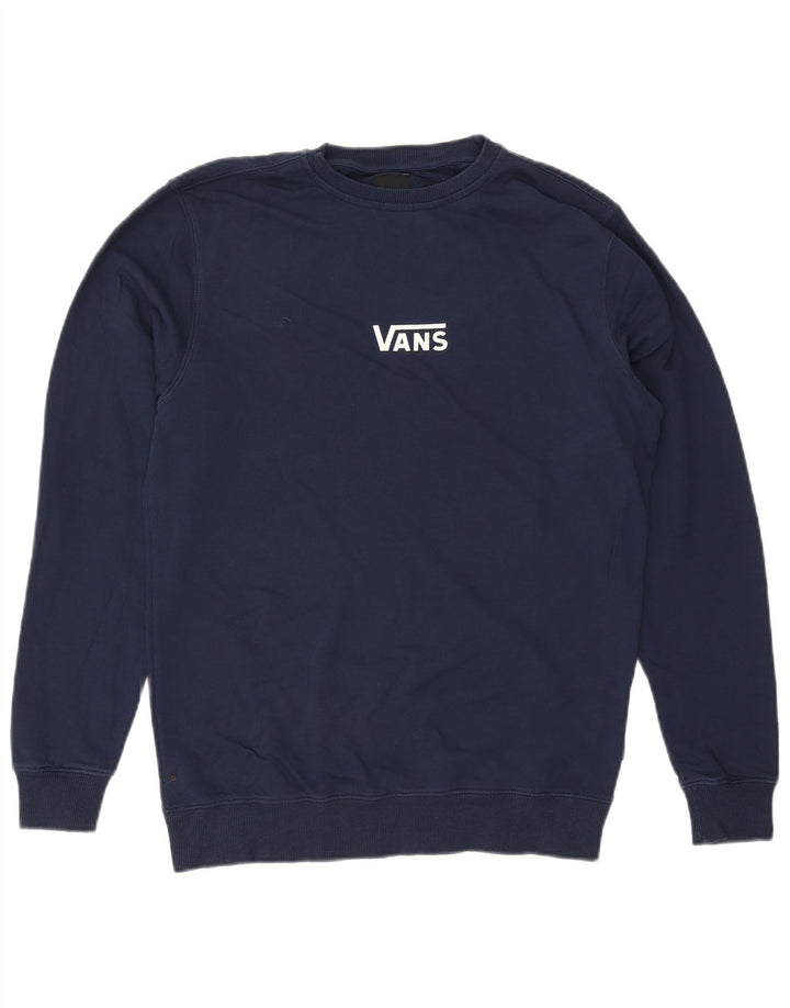 Vans Herren-Sweatshirt-Pullover, klein, marineblau, Baumwolle