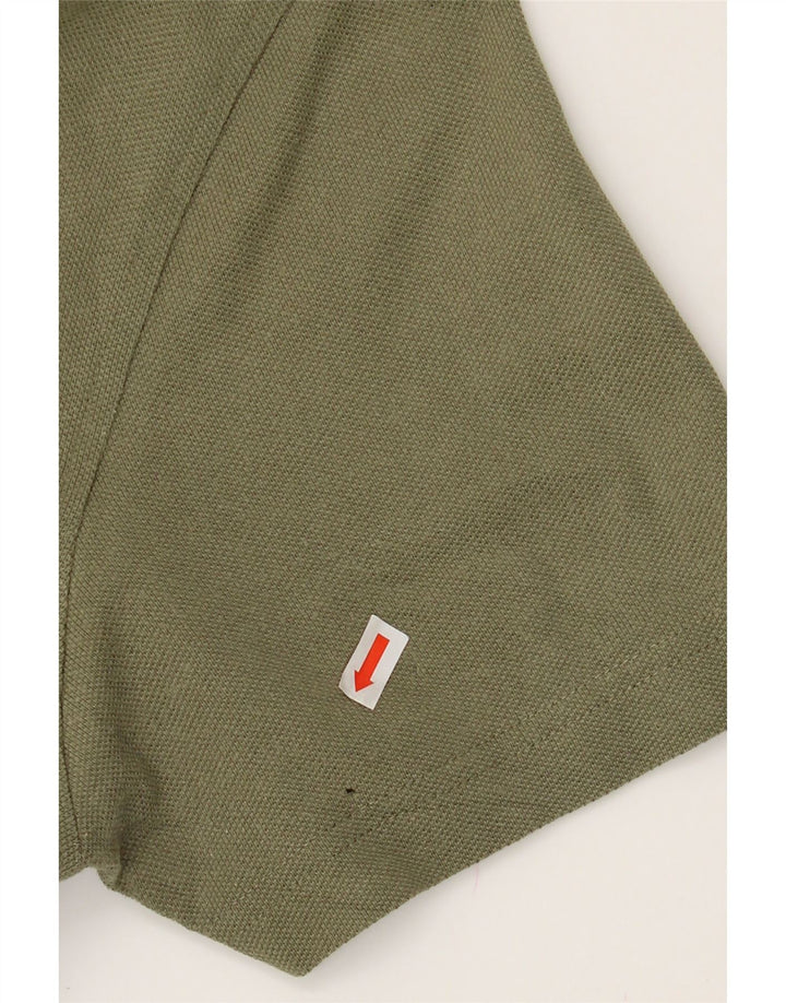TOMMY HILFIGER Mens Polo Shirt Medium Khaki Cotton Vintage Tommy Hilfiger and Second-Hand Tommy Hilfiger from Messina Hembry 