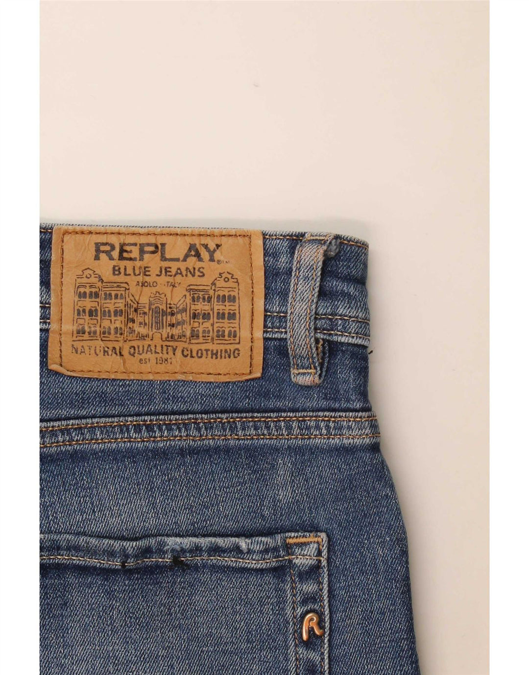 Replay Herren Rocco Straight Jeans W36 L30 Blau