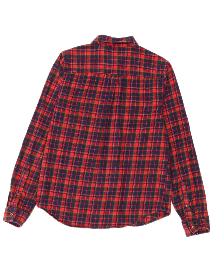 Superdry Flanellhemd für Damen, UK 8, Größe S, marineblau, kariert, Baumwolle