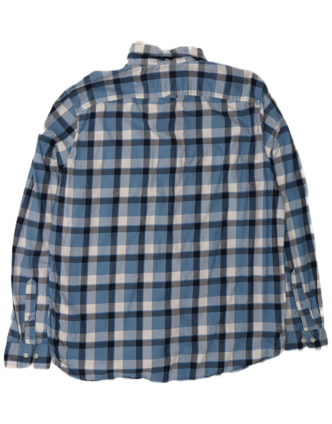 TIMBERLAND Herren Slim Fit Hemd XL blau kariert Baumwolle