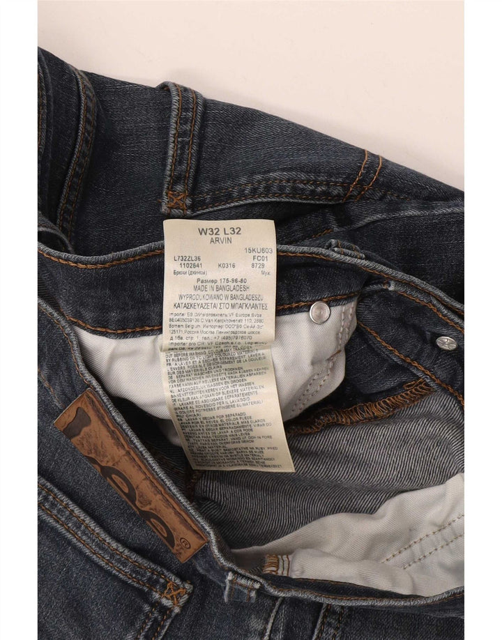 Lee Herren Arvin Slim Jeans W32 L32 Marineblau Baumwolle
