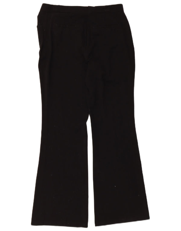 Marks & Spencer Damen Flare Anzughose UK 14 Large W30 L30 Schwarz