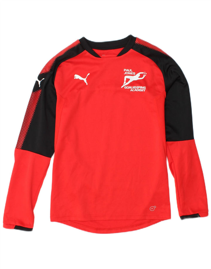 PUMA Herren Graphic Top Langarm XS Rot Colourblock Polyester