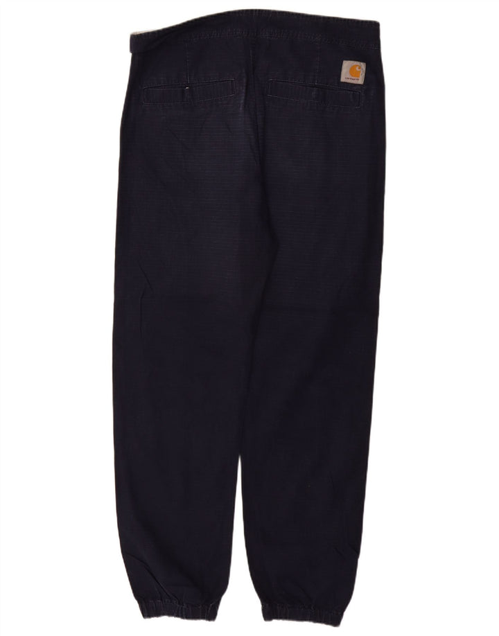 CARHARTT Herren-Jogger-Chinohose, Größe M, W32, L29, Marineblau, Baumwolle