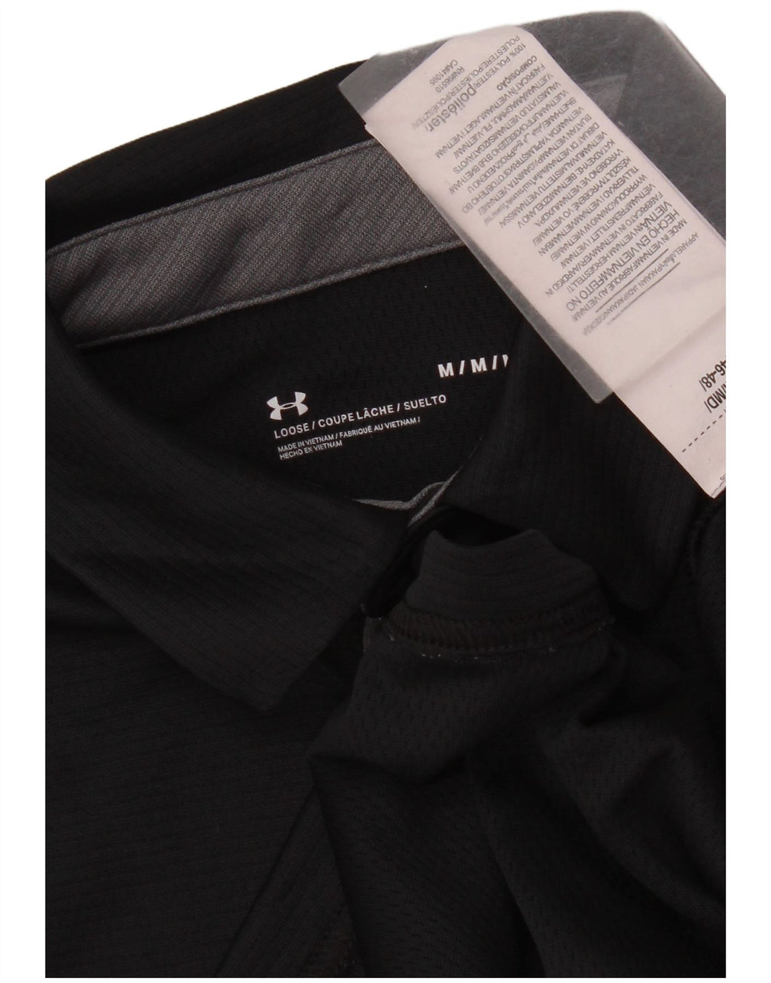 Under Armour Herren Poloshirt Medium Schwarz Polyester