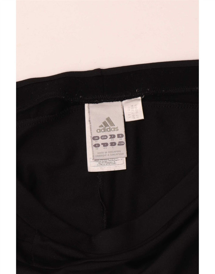 Adidas Damen Capri-Trainingshose UK 12 Mittelschwarzes Nylon