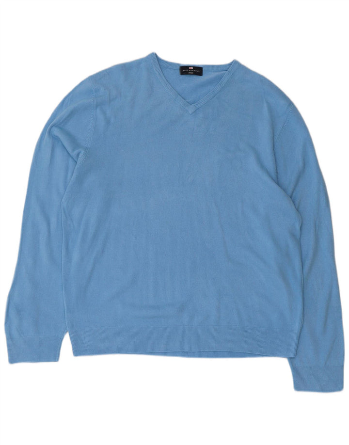 Marks & Spencer Herren Blue Harbor V-Ausschnitt Pullover Pullover XL Acryl
