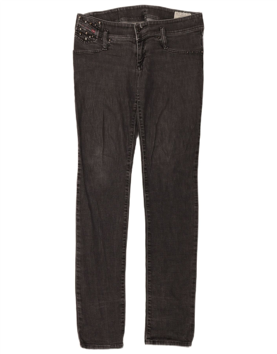 Diesel Damen Matic Slim Jeans W28 L34 Schwarze Baumwolle