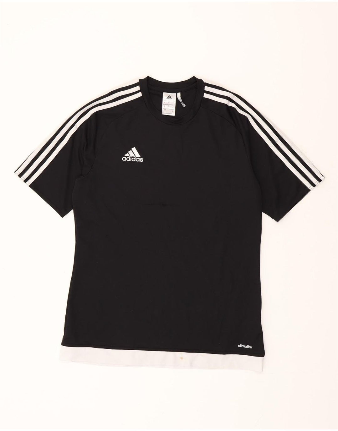 ADIDAS Herren Climalite T-Shirt Top Medium Schwarz Colourblock Polyester