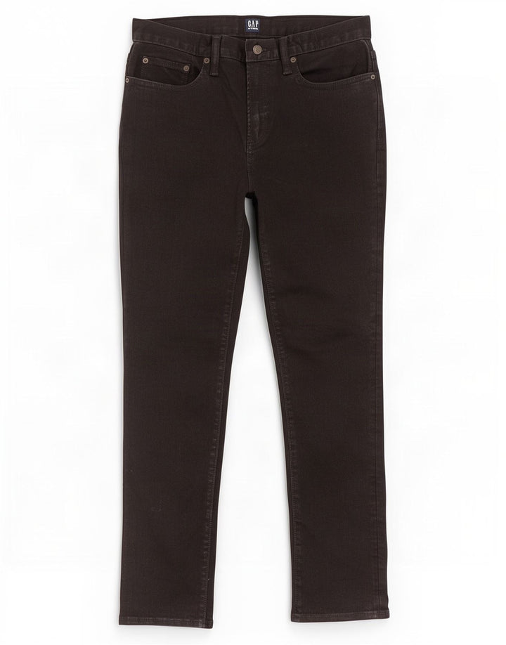 Gap Herren Slim Jeans W30 L30 Schwarz Baumwolle
