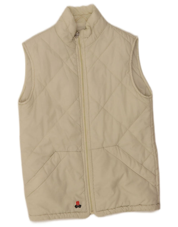 Maul Damen Übergroße Steppweste UK 6 XS Off White Polyamid