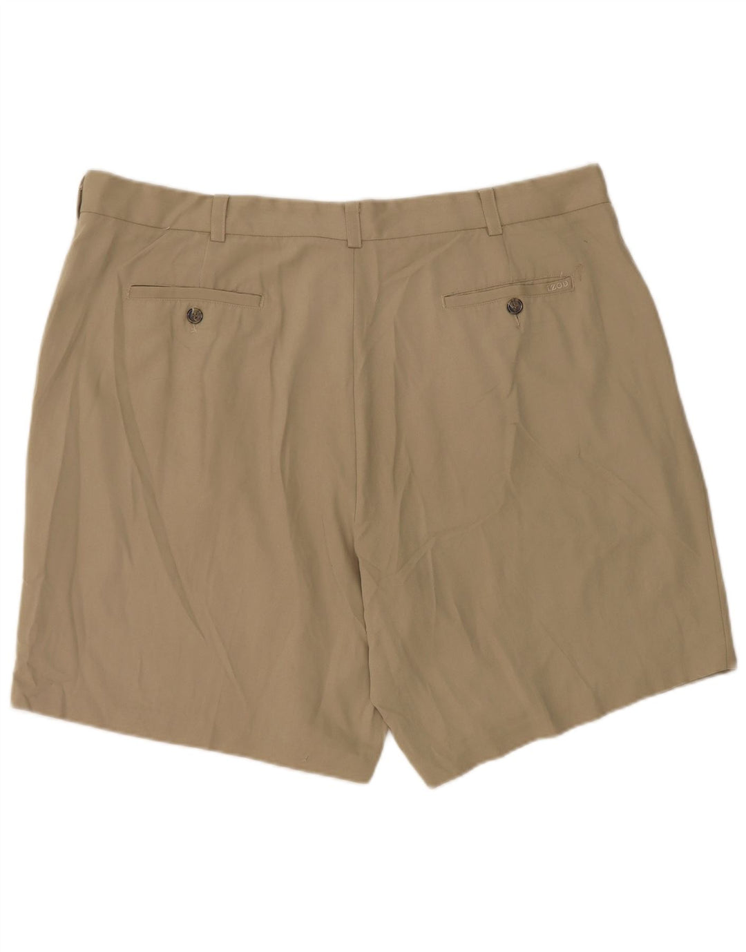 IZOD Herren Pegged Chino Shorts W42 2XL Khaki Polyester