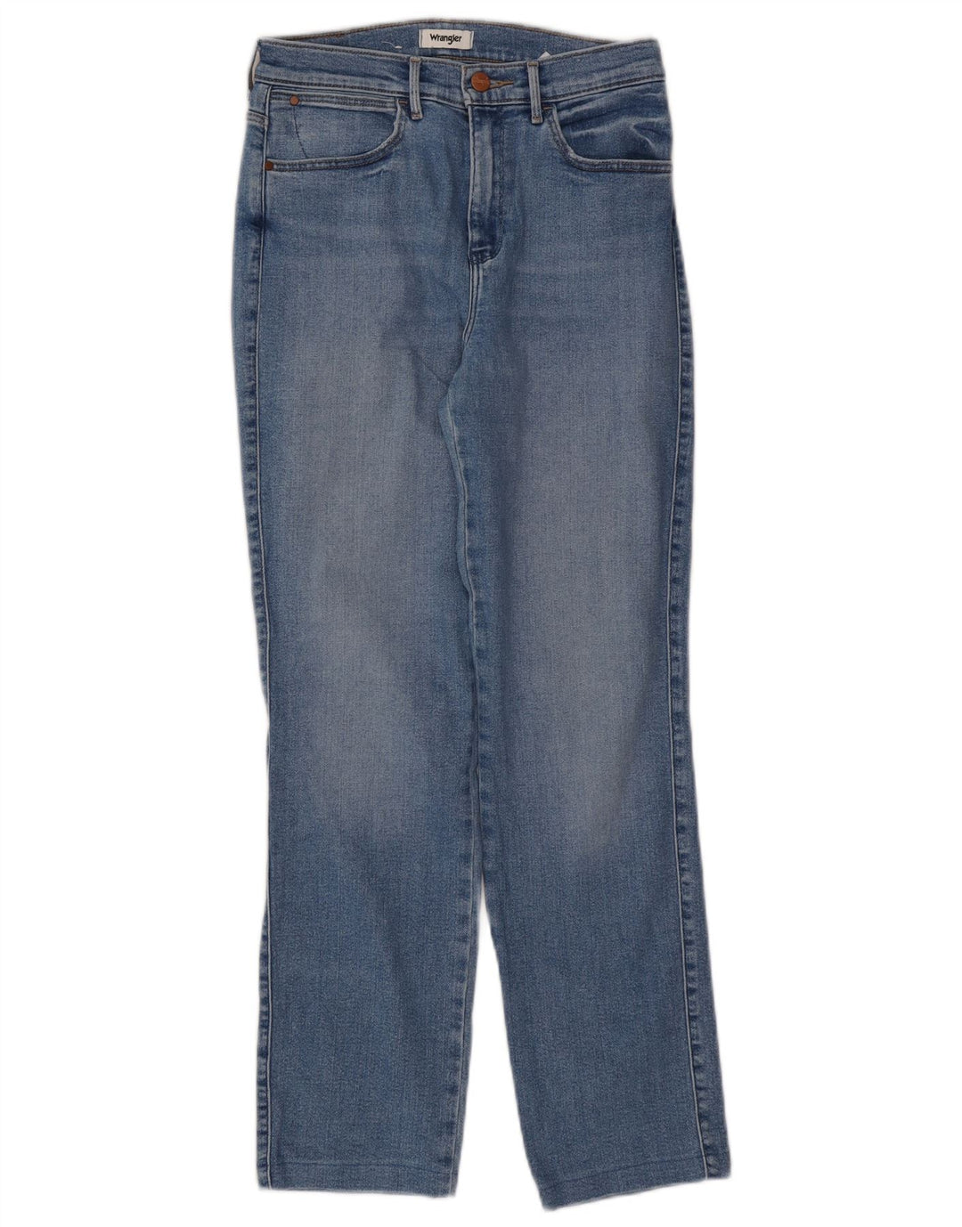 Wrangler Damen Straight Jeans W28 L28 Blaue Baumwolle