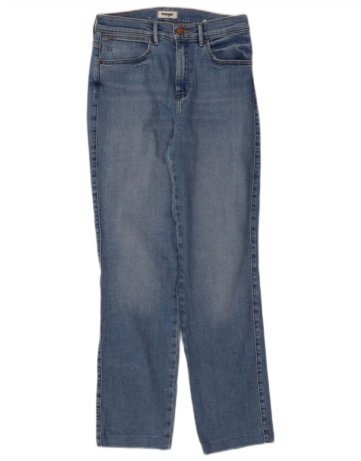 Wrangler Damen Straight Jeans W28 L28 Blaue Baumwolle