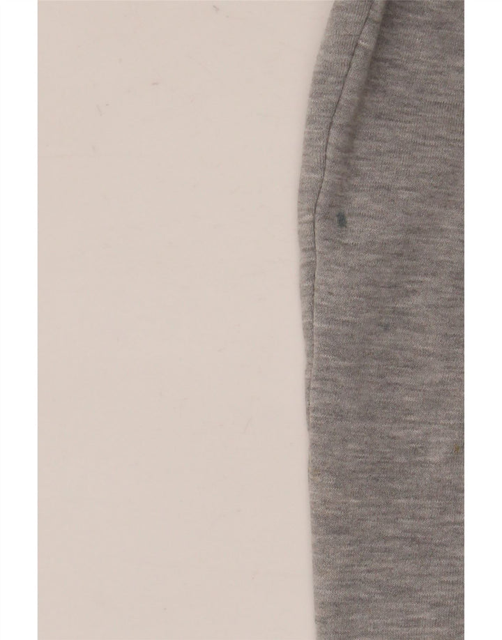 Adidas Herren-Kapuzenpullover mit Reißverschluss, groß, grau gefleckte Baumwolle