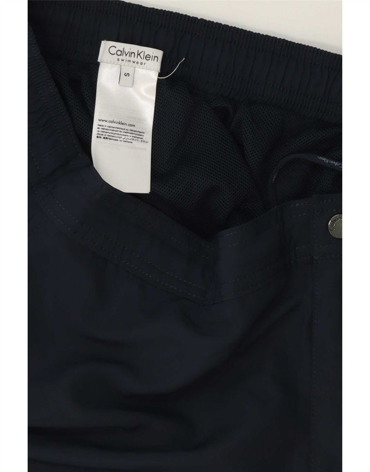 Calvin Klein Herren-Badeshorts, klein, marineblau, Polyester