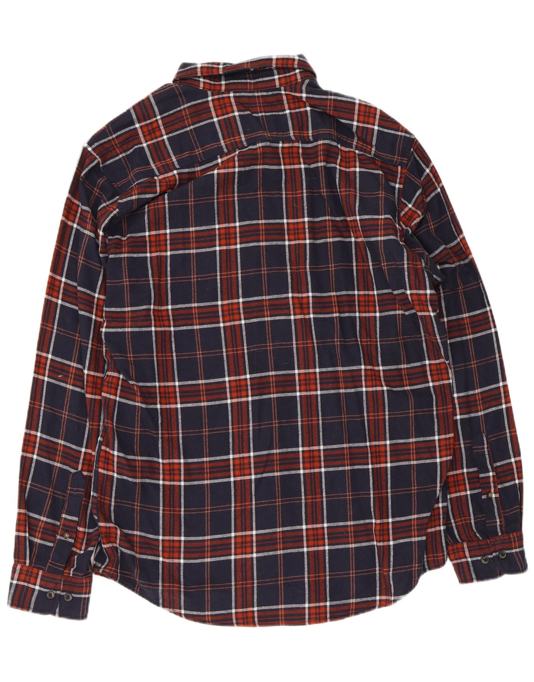 Jack & Jones Herren-Flanellhemd XL, marineblau, kariert, Baumwolle