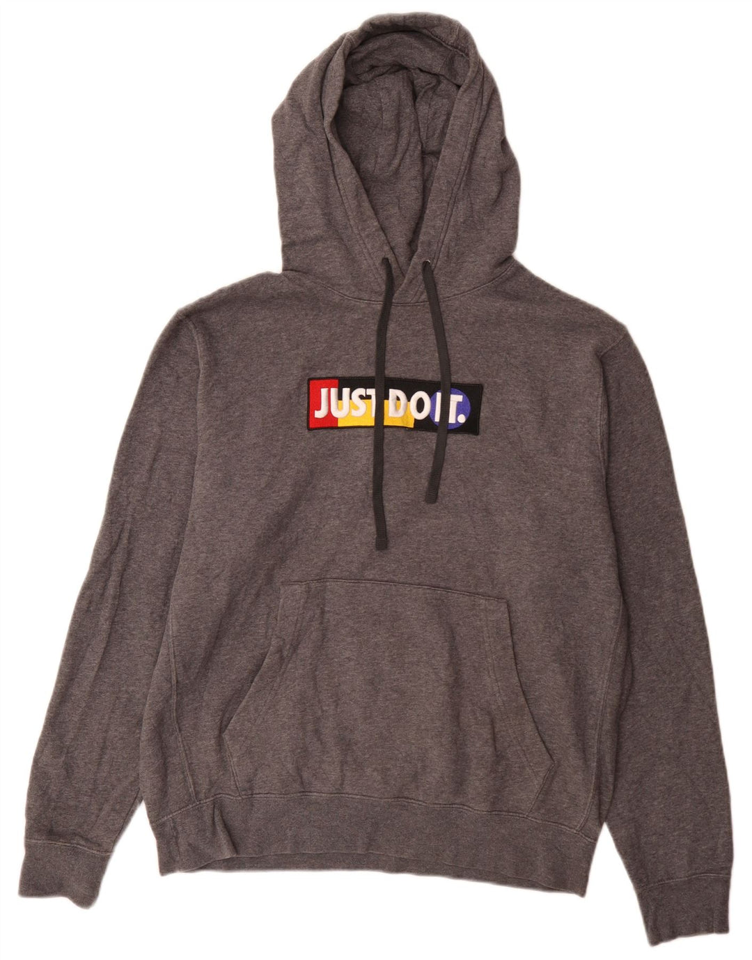 Nike Herren-Kapuzenpullover mit Grafik, mittelgraue Baumwolle