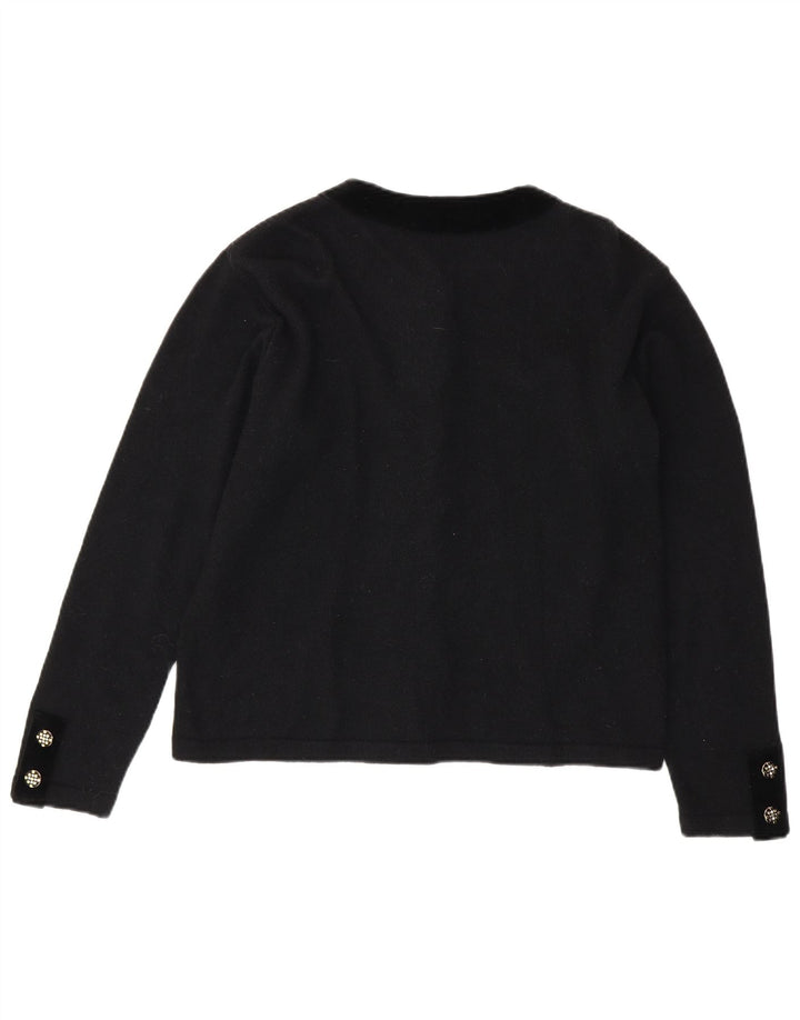 Fausta Damen-Cardigan-Pullover UK 14 Medium Schwarz