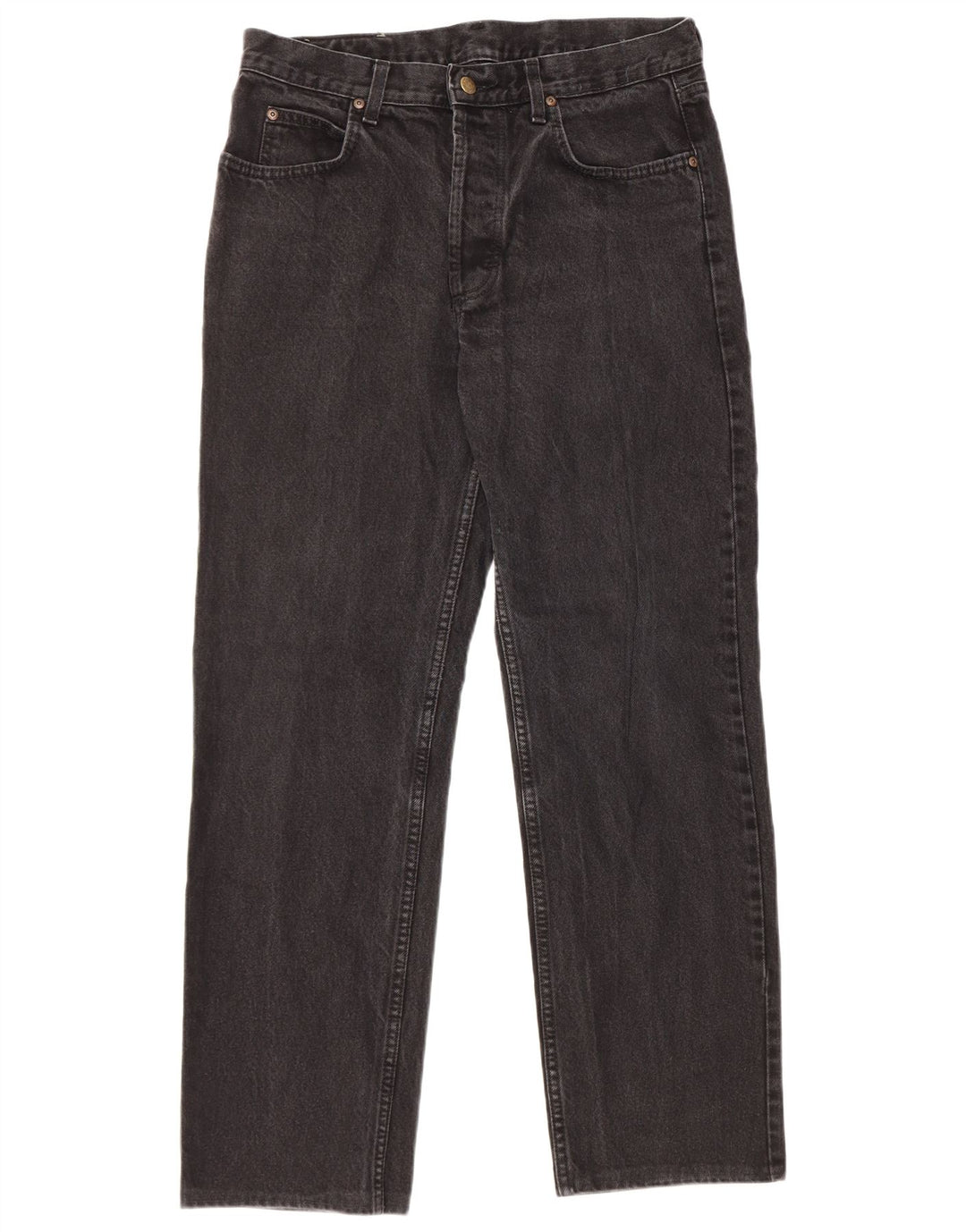 Lee Herren Chicago Straight Jeans W34 L29 Schwarze Baumwolle
