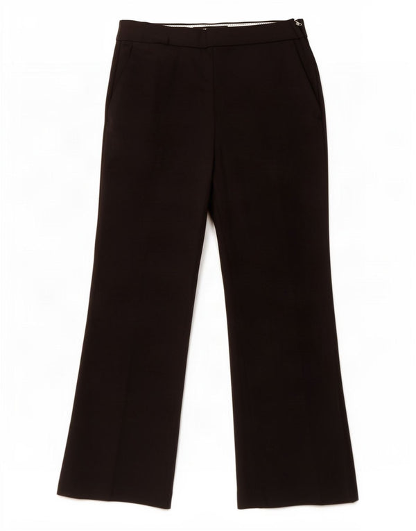 Zara Damen Bootcut Freizeithose EU 36 XS W26 L25 Schwarze Baumwolle