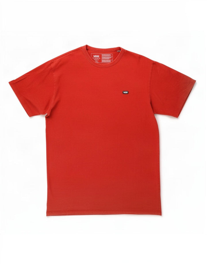 Vans Herren T-Shirt Top aus mittelroter Baumwolle