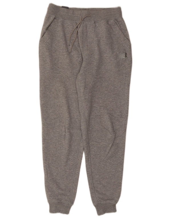 NEW BALANCE Damen Trainingshose Jogger UK 6 XS Graue Baumwolle