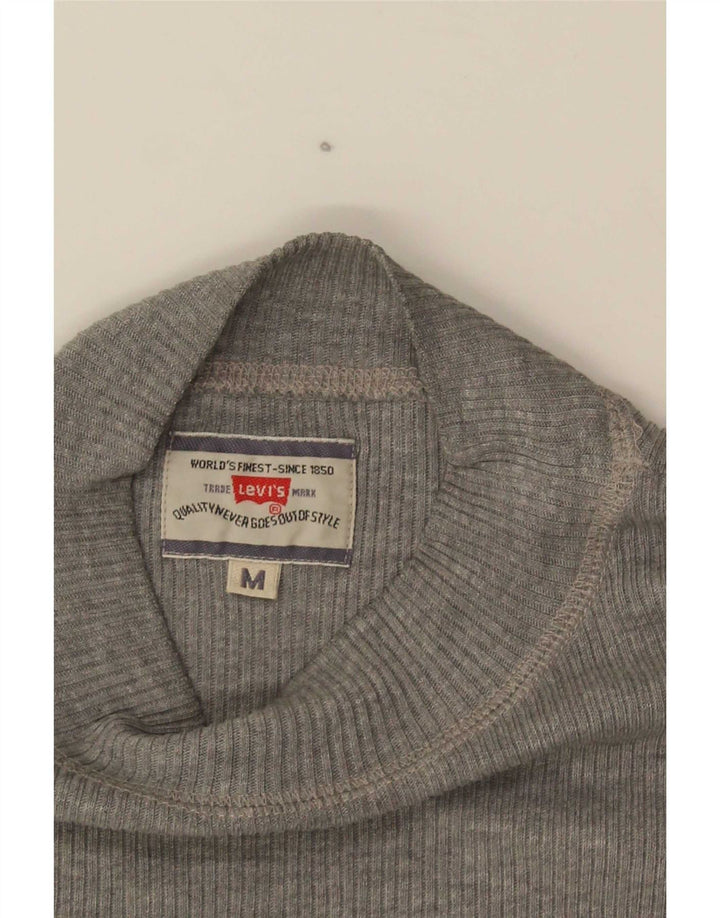 Levi's Damen Top Langarm UK 12 Mittelgrau