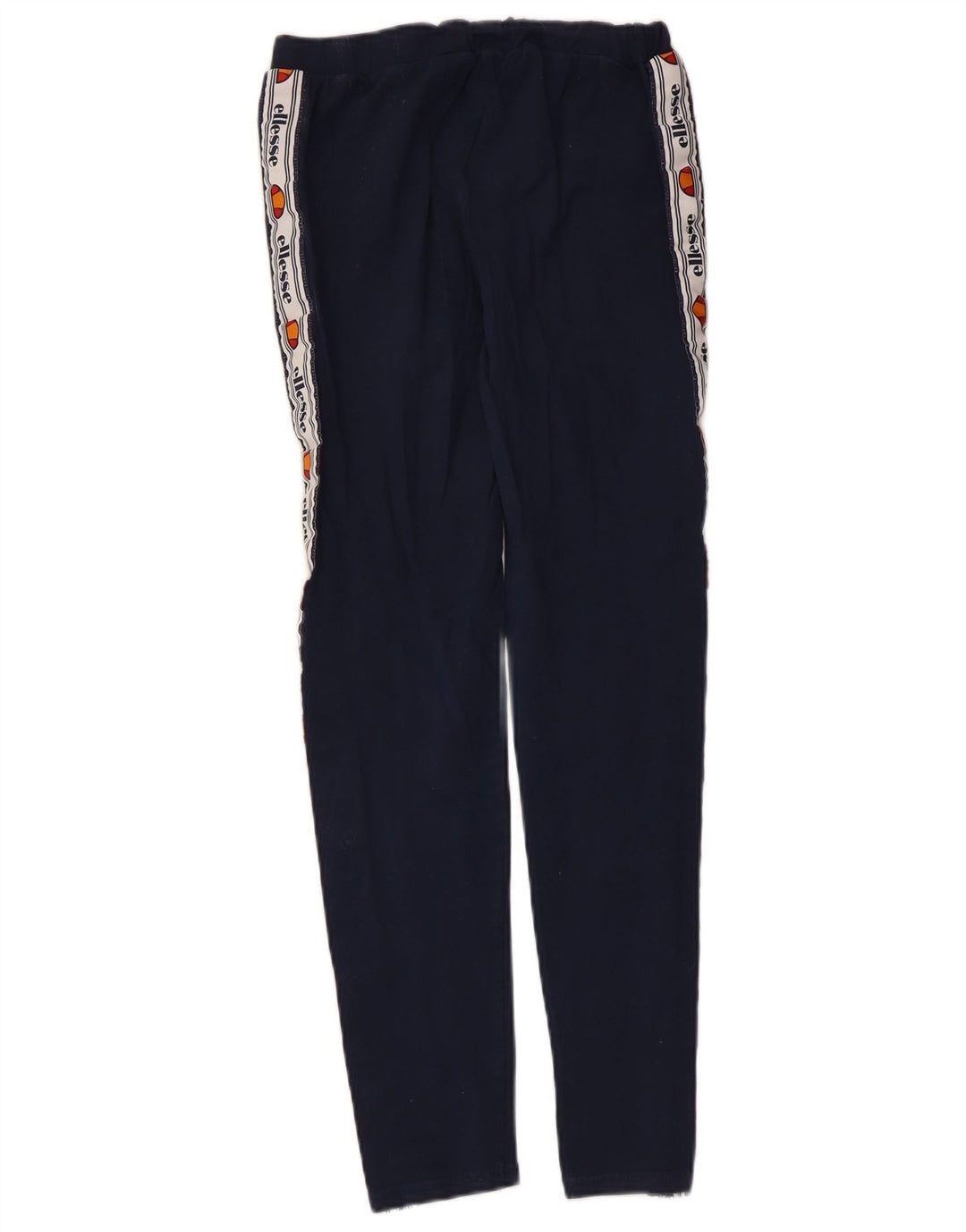 Ellesse Womens Graphic Leggings UK 12 Medium Marineblau Colourblock Baumwolle