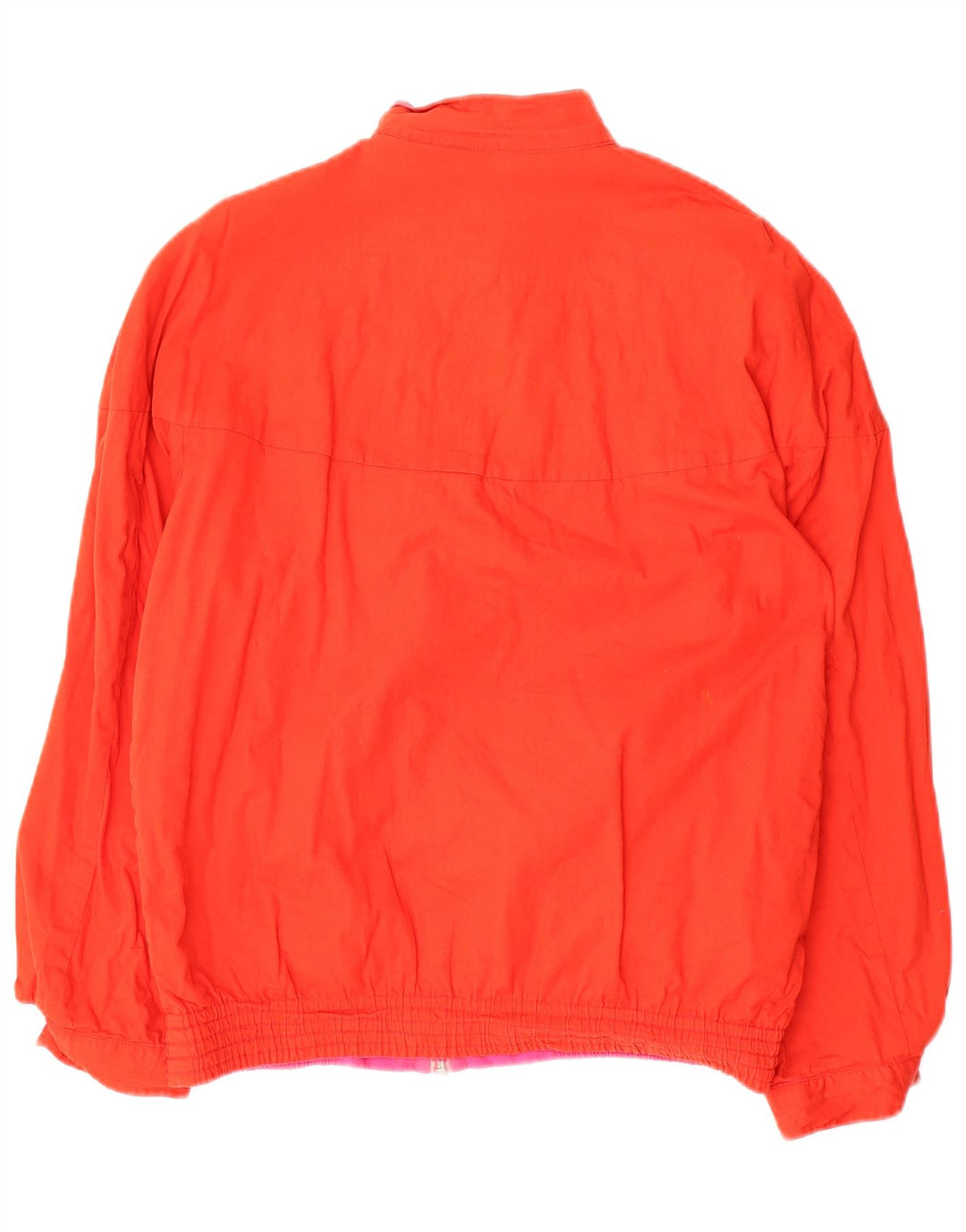 Vintage Damen Wende-Bomberjacke UK 12 Mittelrosa Geometrisch