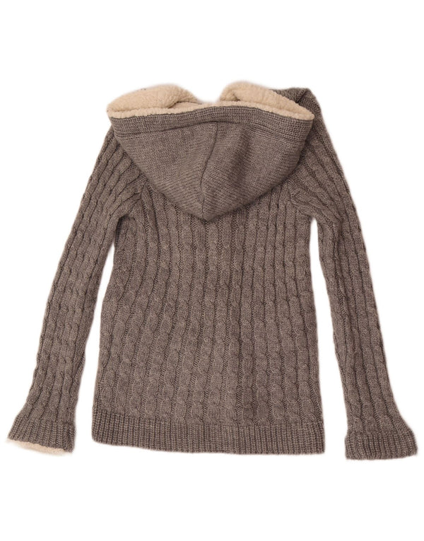 Zara Damen-Kapuzenpullover, Gr. 10, Small, Grau, Acryl
