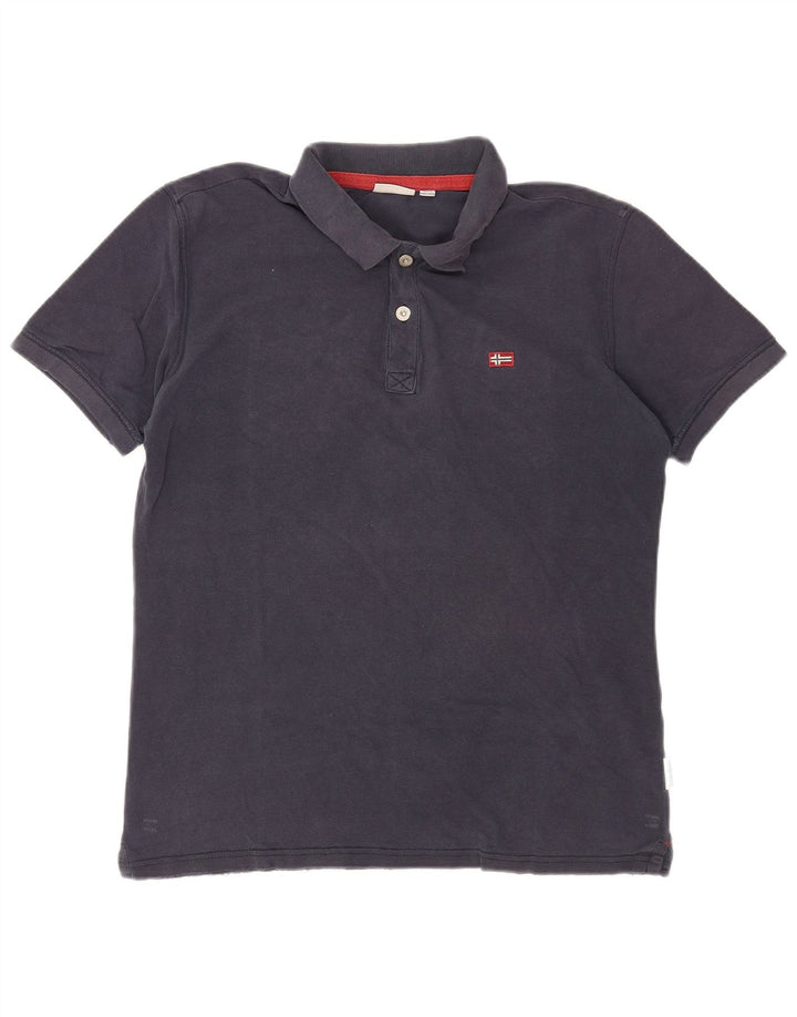 Napapijri Herren-Poloshirt, groß, Marineblau