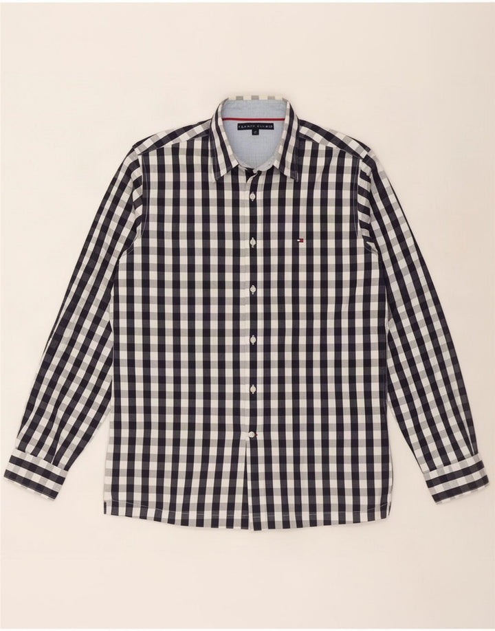 Tommy Hilfiger Herrenhemd Medium Navy Blue Gingham