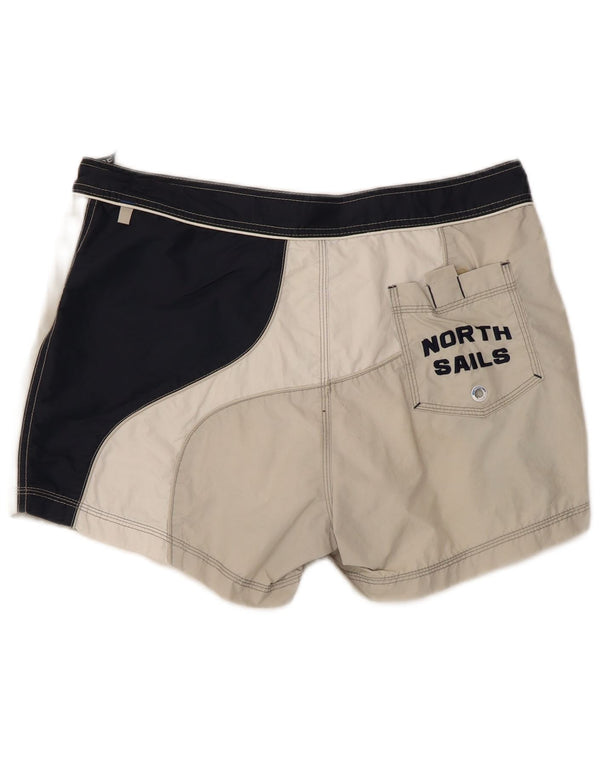 North Sails Herren-Badeshorts mit Grafik, mittelgroß, mehrfarbig, Farbblock