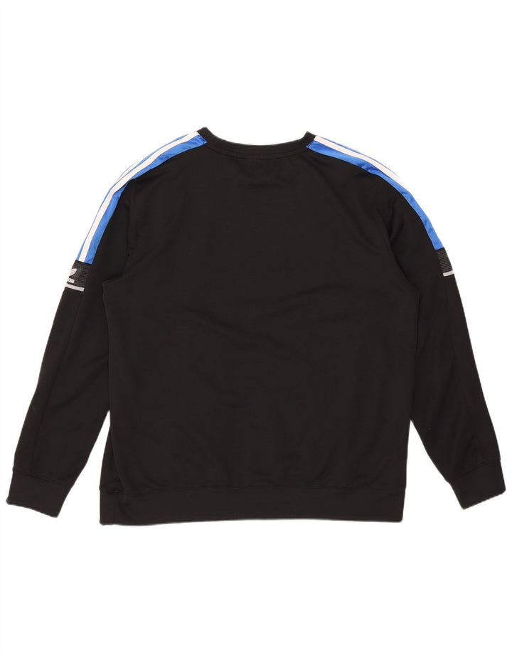 Adidas Herren Graphic Sweatshirt Pullover XL Schwarz Colourblock Polyester