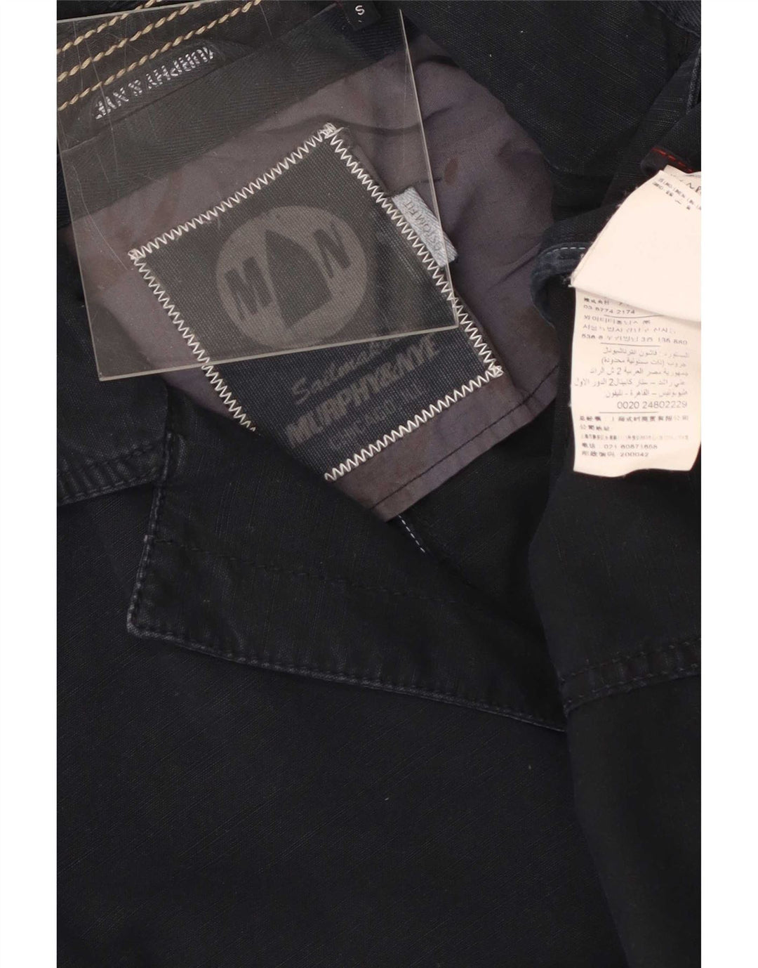Murphy & Nye Herren-Blazer mit 3 Knöpfen, Größe S, Marineblau, Baumwolle, UK 36