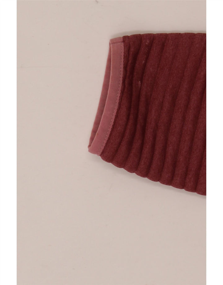 L.L.BEAN Damen-Sweatshirtpullover mit Knopfkragen, Gr. 14, mittleres Burgunderrot