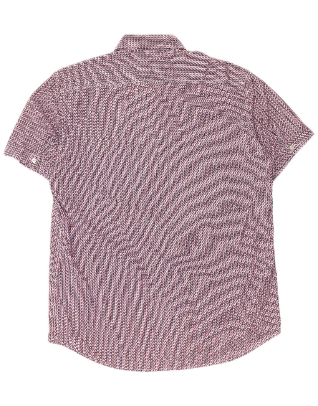 Carrera Herren-Hemd, kurzärmelig, normale Passform, groß, rot, geometrisch, Baumwolle