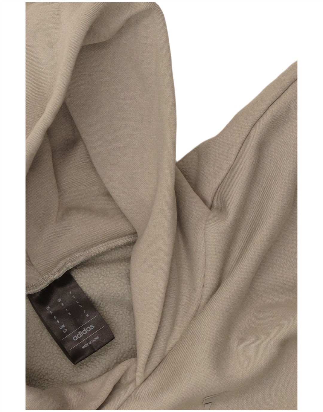 Adidas Herren Graphic Oversized Hoodie Pullover Small Beige