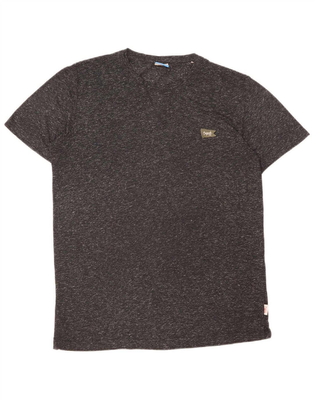 Jack & Jones Herren-T-Shirt-Oberteil, großes, grau meliertes Polyamid