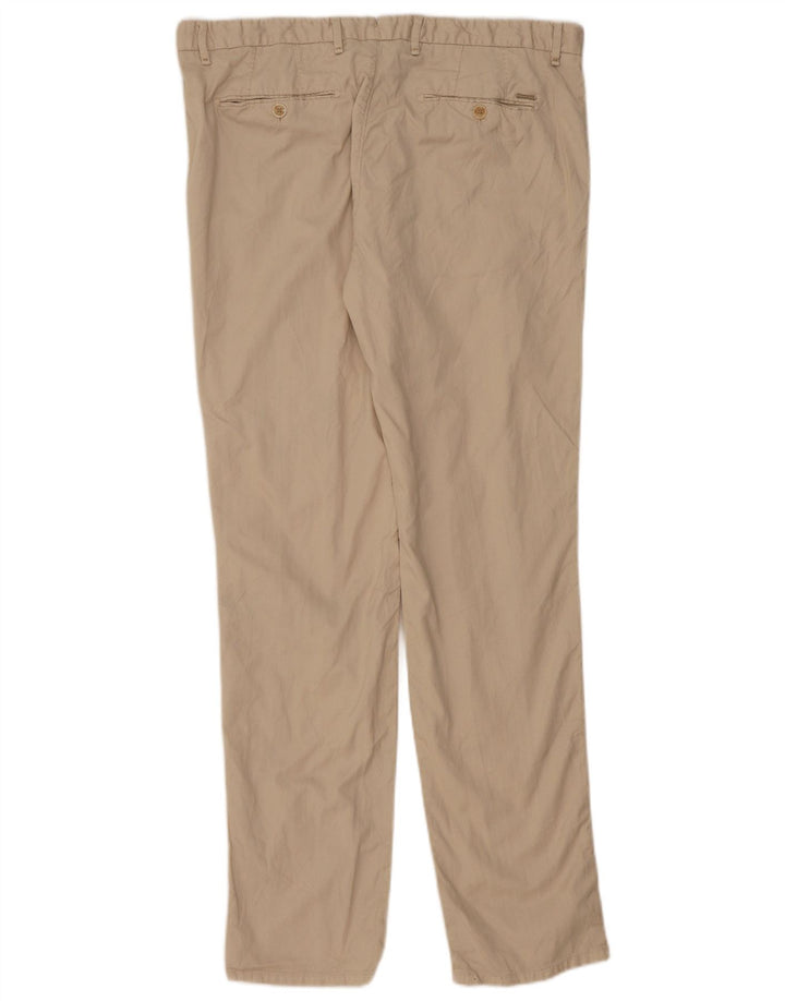 MASSIMO DUTTI Herren Slim Fit Chinohose EU 46 XL W36 L33 Beige Baumwolle