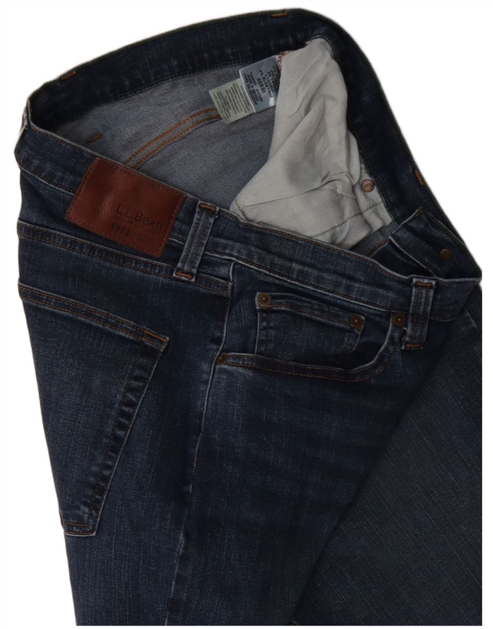 L.L.BEAN Herren Straight Jeans W33 L30 Blaue Baumwolle