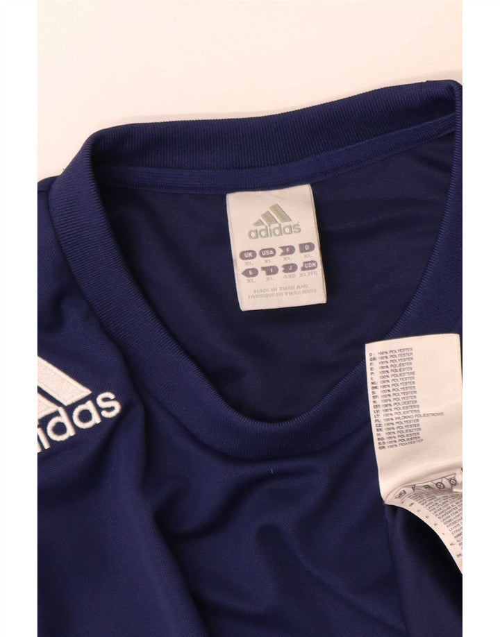 Adidas Herren Climalite T-Shirt Top XL Marineblau Polyester