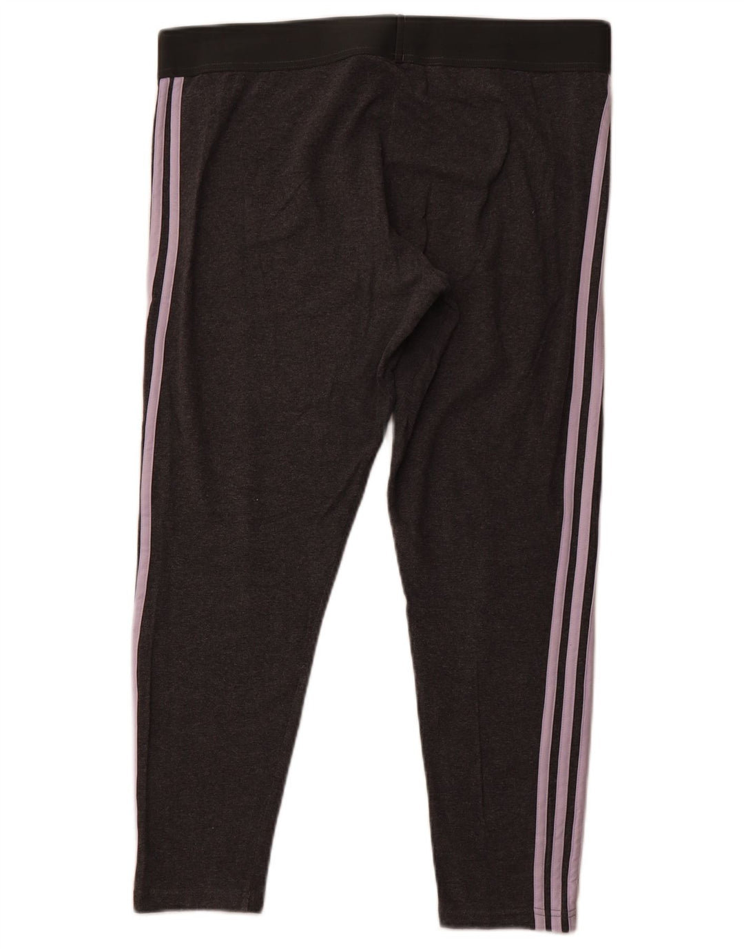 ADIDAS Damen Crop Leggings UK 20/22 XL Graue Baumwolle