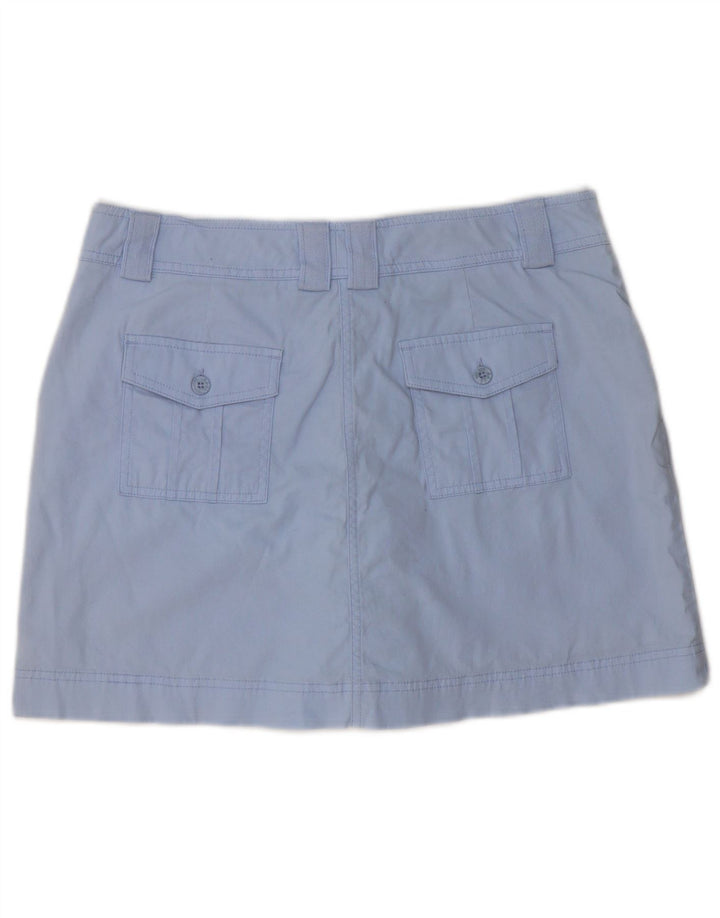 DOCKERS Damen Minirock US 6 Medium W34 Blaue Baumwolle
