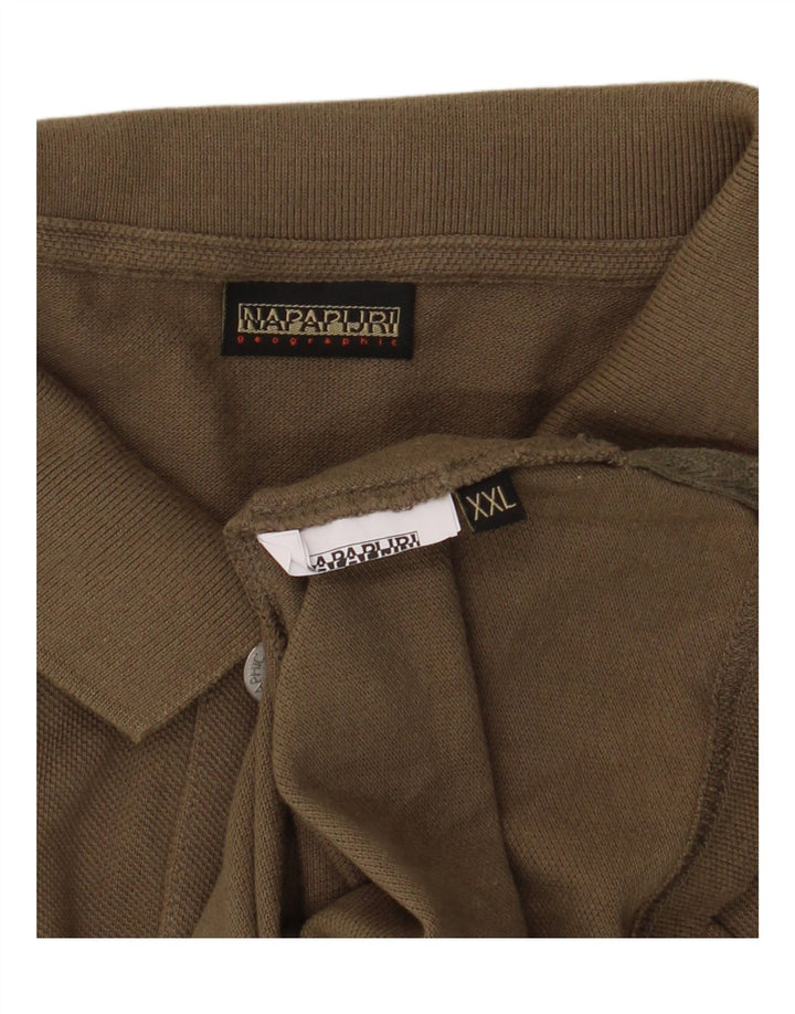 Napapijri Herren Poloshirt 2XL Khaki