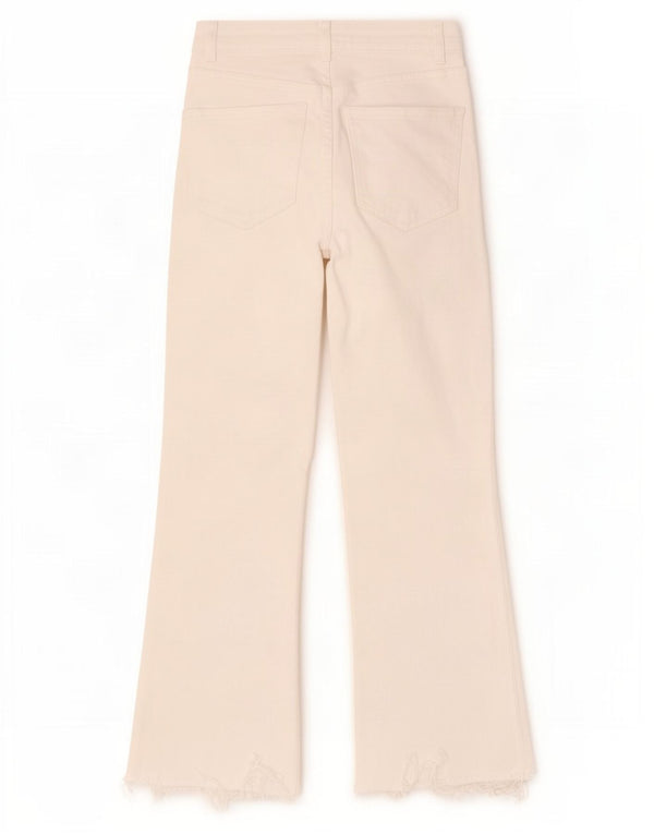 Zara Damen Kurzjeans EU 36 XS W26 L26 Weiß